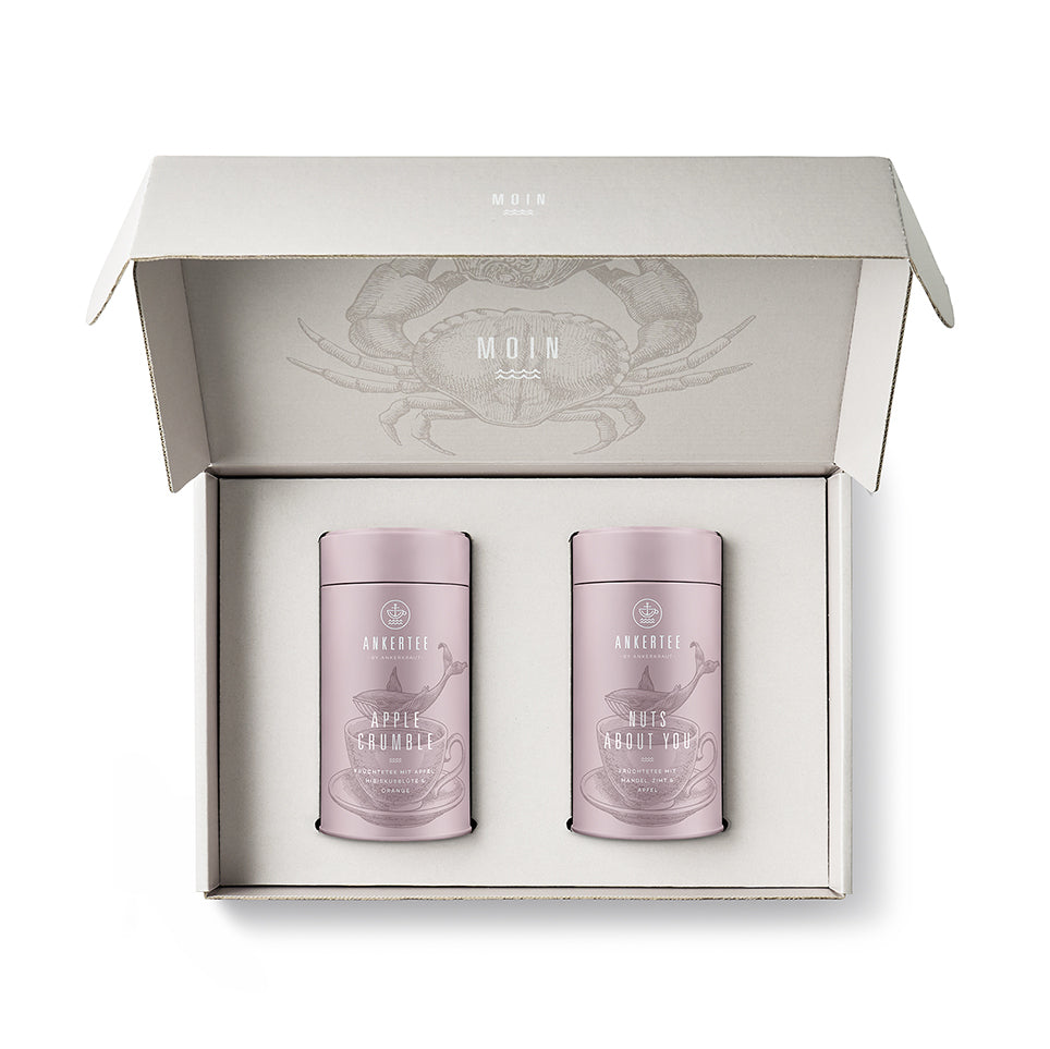 Geschenkbox mit 2 Teedosen Innenansicht