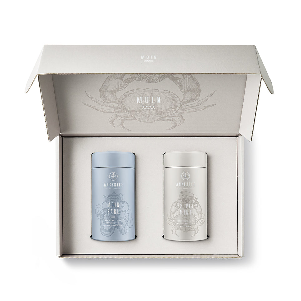 Geschenkbox mit 2 Teedosen Innenansicht